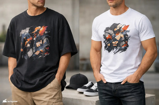 Oversized vs Fitted Graphic Tees